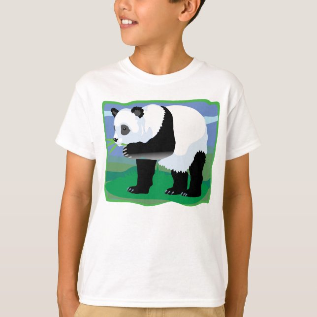 Camiseta Urso de panda da selva (Frente)