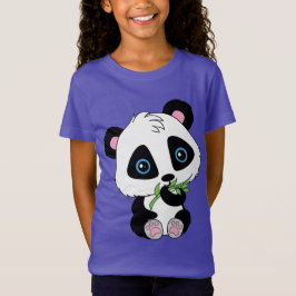 Camiseta Urso de panda de bambu comer bonito