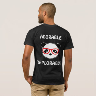 Camiseta Urso de Panda Deplorável - Leão Adorável e Depl