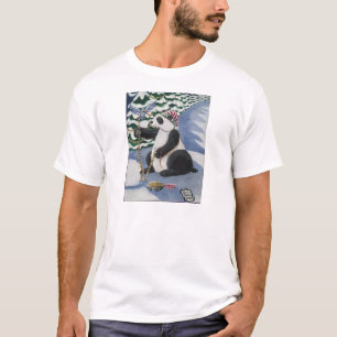 Camiseta Urso de panda do Natal por Toni Donelow Stewart