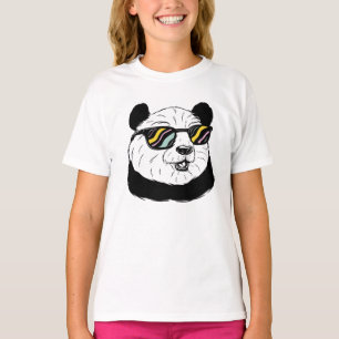 Camiseta Urso de Panda em Óculos de Sol