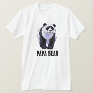 Camiseta Urso de panda, o t-shirt leve dos homens do urso