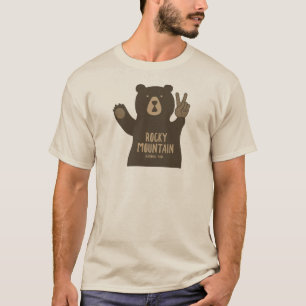 Camiseta Urso de Paz do Parque Nacional Rocky Mountain