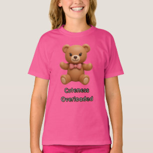 Camiseta Urso de Pelúcia com Excesso de Cutez