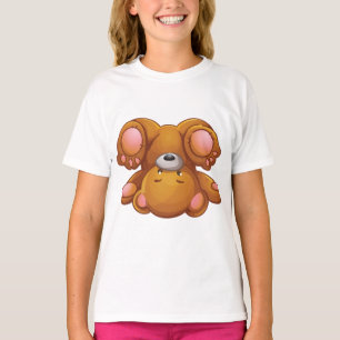 Camiseta Urso de Pelúcia de Cabeça para Baixo