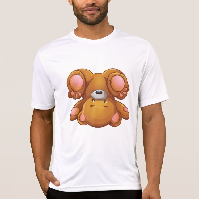 Camiseta Urso de Pelúcia de Cabeça para Baixo (Frente)