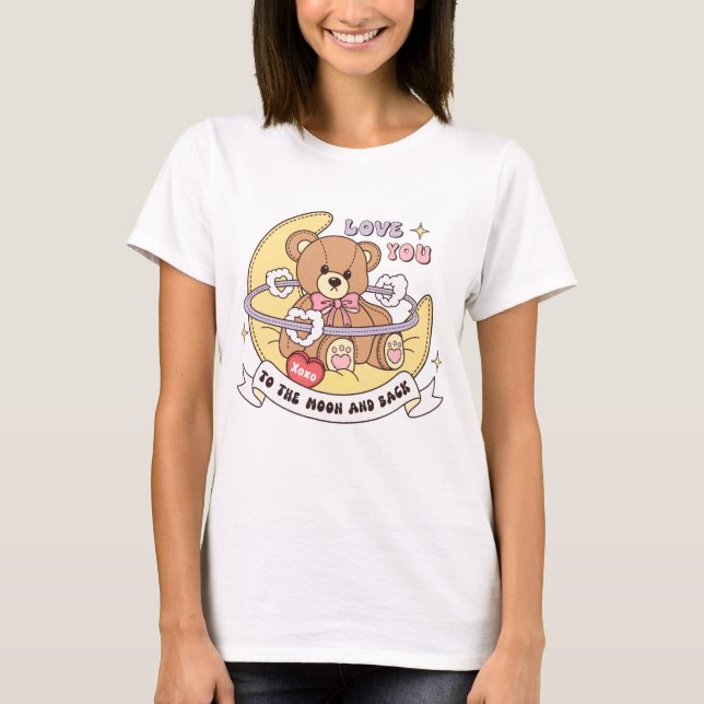Camiseta Urso de pelúcia Dia de os namorados (Frente)