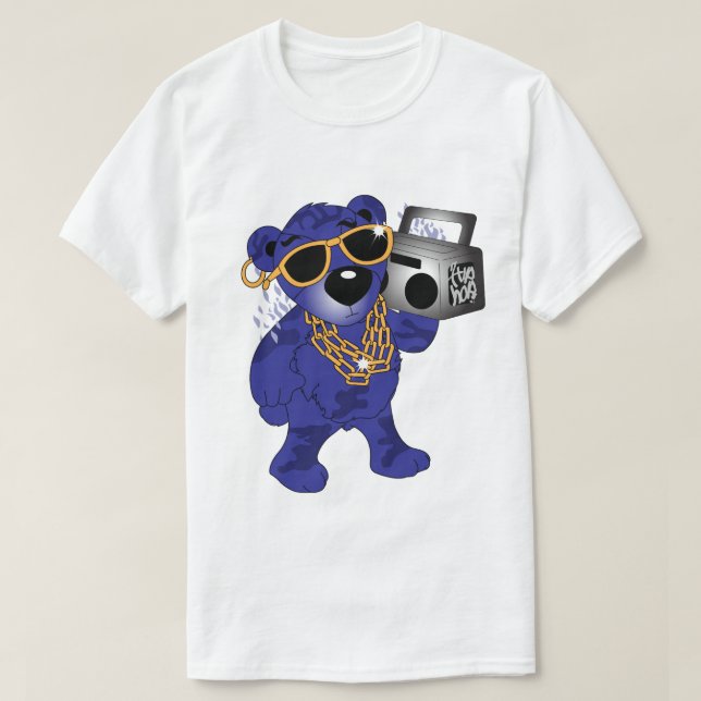 Camiseta Urso de pelúcia HipHop (Frente do Design)