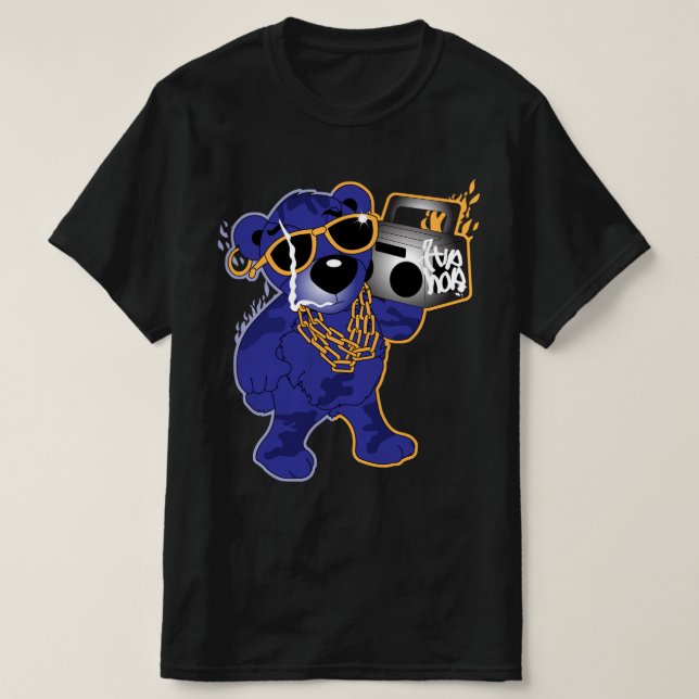 Camiseta Urso de pelúcia HipHop (Frente do Design)