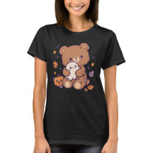 Urso de pelúcia Kawaii de Halloween com Fantasma e