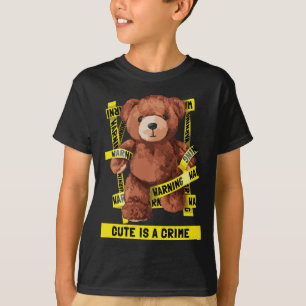 Camiseta Urso de Pelúcia Lutador Contra o Crime Fofo