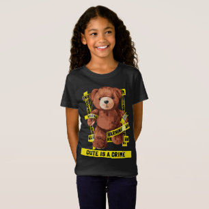 Camiseta Urso de Pelúcia Lutador Contra o Crime Fofo