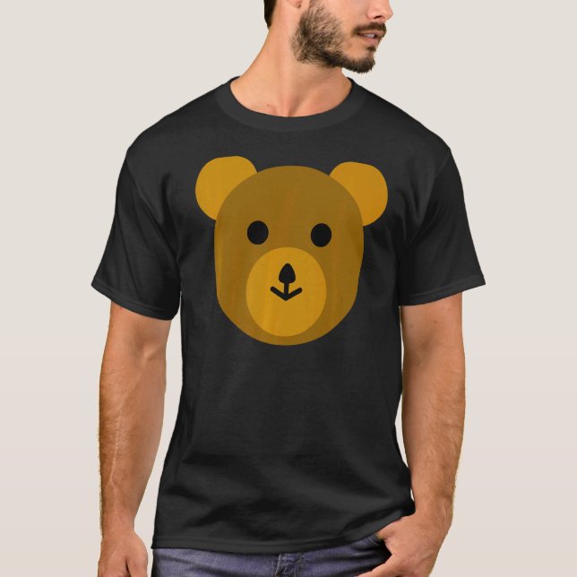 Camiseta Urso de Pelúcia Marrom Fofo (Frente)