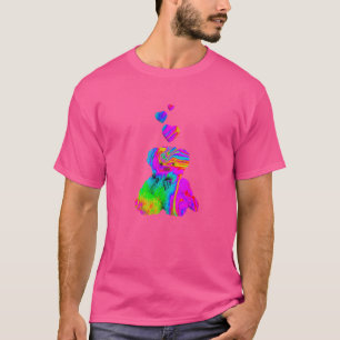 Camiseta Urso de pelúcia psicodélico Trippy Urso colorido c