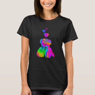 Camiseta Urso de pelúcia psicodélico ursinho colorido com
