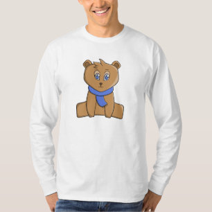 Camiseta Urso de pelúcia vestindo lenço azul