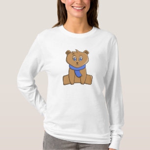 Camiseta Urso de pelúcia vestindo lenço azul