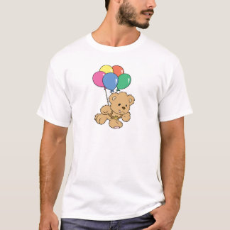 Camiseta Urso de Teddy Bunch do Balão de Aniversário