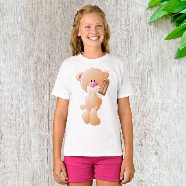 Camiseta Urso De Teddy Com Bloco De Gelo (Criador carregado)
