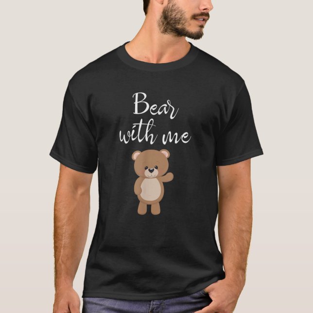 Camiseta Urso De Teddy Comigo Urso Engraçado Amém Gi (Frente)