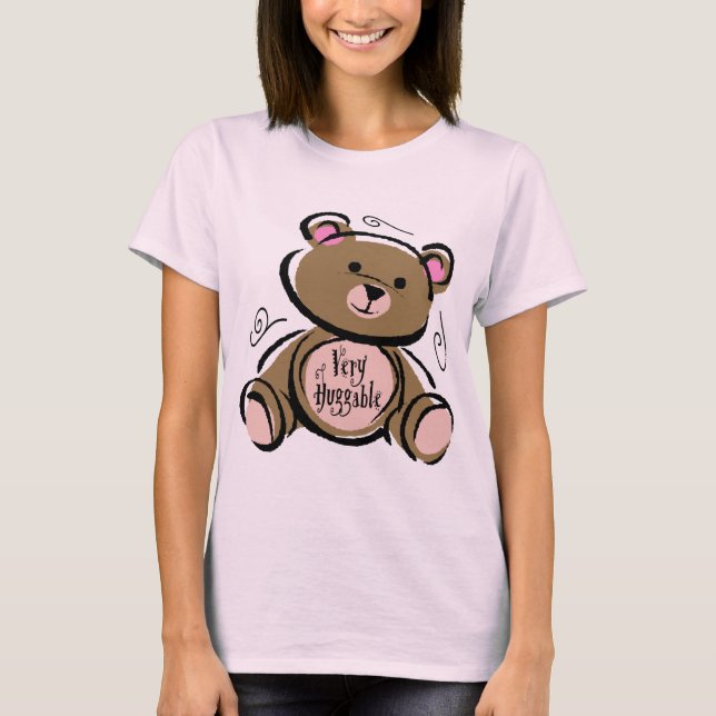 Camiseta Urso de Teddy Muito Huggable (Frente)
