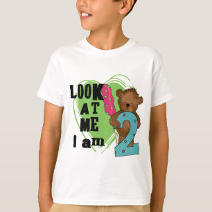 Camiseta Urso de Teddy Sou 2 t-shirts e presentes de aniver