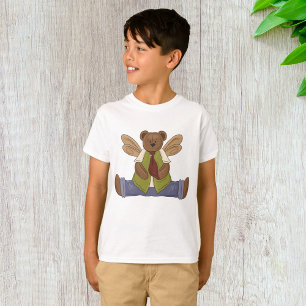 Camiseta Urso de Teddy Steampunk com Asas de Fada