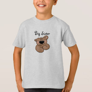 Camiseta Urso de ursinho bonito da irmã mais velha