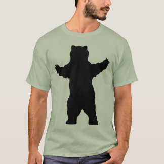 Camiseta urso de urso da silhueta