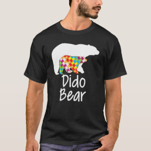 Camiseta Urso Dido Conscientização Autismo Fita Puzzle Arco