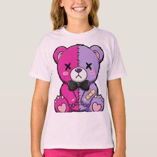 Camiseta Urso Dividido Sinistro e Fofo