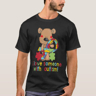 Camiseta Urso do Autismo com laço colorido