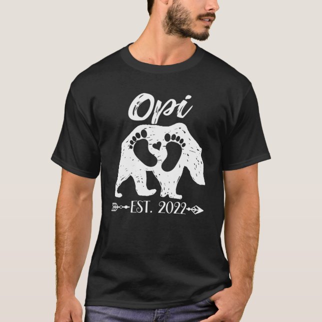 Camiseta Urso do Avô da Opi no Chá de fraldas Est 2022 (Frente)