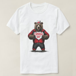 Camiseta Urso do Dia do Canadá