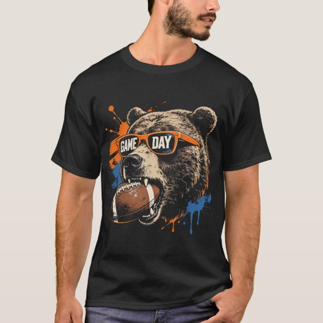 Camiseta Urso do Dia do Jogo (Frente)