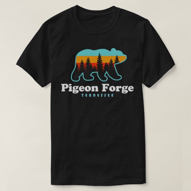 Camiseta Urso do Enfumaçado do Excelente Pigeon Forge Tenne (Frente do Design)