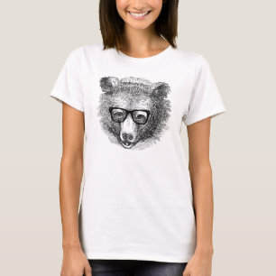 Camiseta Urso do hipster