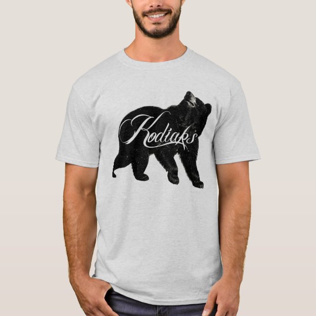 Camiseta Urso do logotipo dos Kodiaks (Frente)