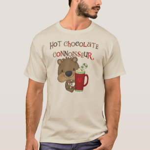 Camiseta Urso do menino do perito do chocolate quente