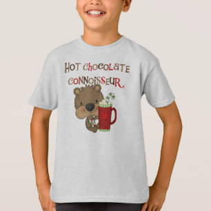 Camiseta Urso do menino do perito do chocolate quente