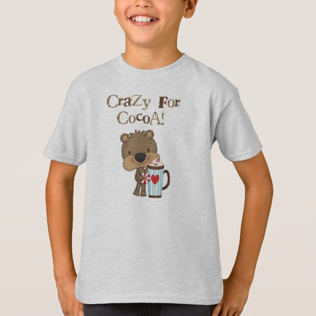 Camiseta Urso do menino louco para o feriado do cacau (Frente)