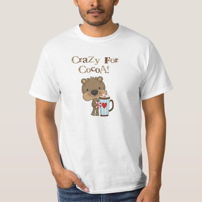 Camiseta Urso do menino louco para o feriado do cacau (Frente)