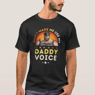 Camiseta Urso do Pai de couro gay Não me faça usar meu Pai