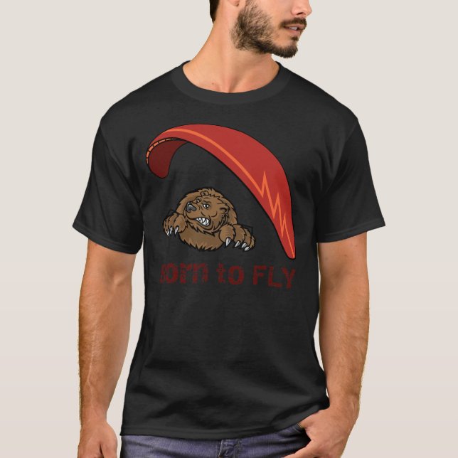 Camiseta urso do parapente (Frente)