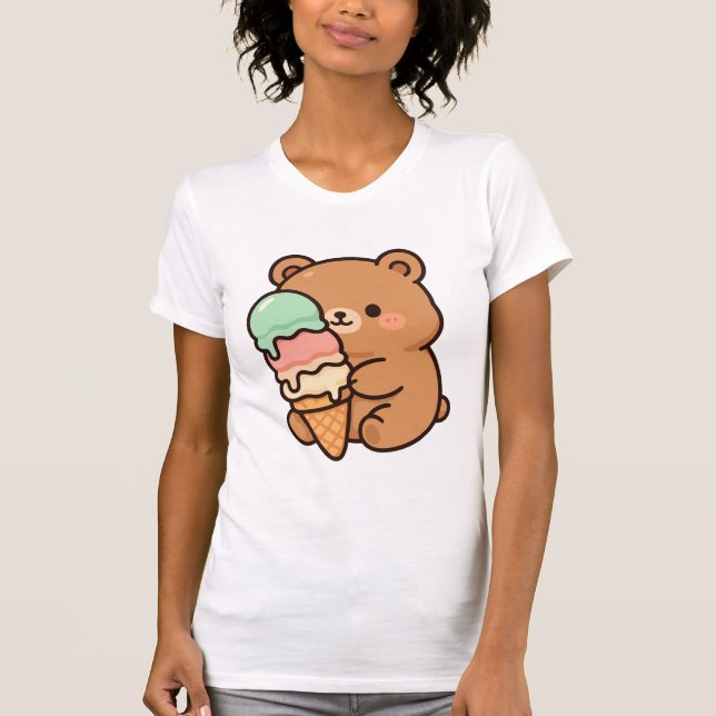 Camiseta Urso do sorvete (Frente)