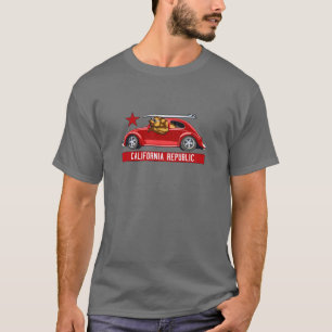 Camiseta Urso do surfista de Califórnia (olhar afligido