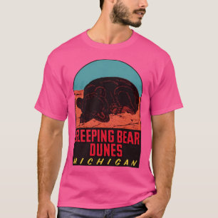 Camiseta Urso Dormente Dunas Nacionais de Lakeshore Vintage