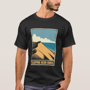 Camiseta Urso Dormindo Dunas De Urso Dormindo Em Michigan