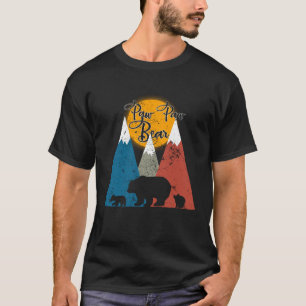 Camiseta Urso Duplo Filhote Bonito Dois Filhotes Ursinhos P