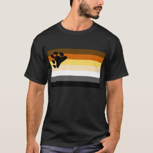 Camiseta Urso e bandeira do orgulho gay da comunidade LGBT